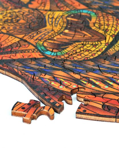 Hirsch Puzzle aus Holz